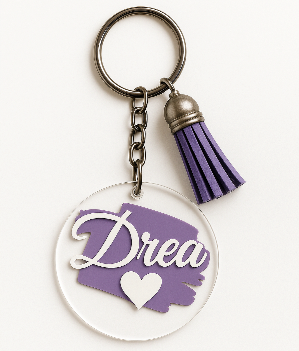 Custom Acrylic Name Keychains