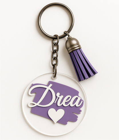 Custom Acrylic Name Keychains