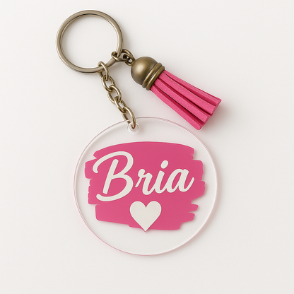Custom Acrylic Name Keychains